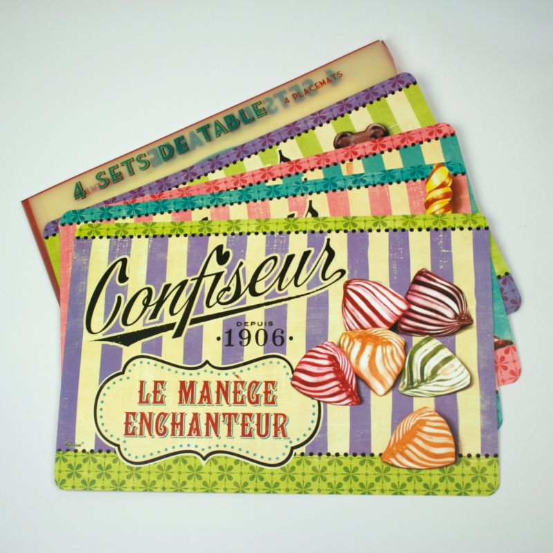 Prestieranie plastové - set 4ks Confiseur 43,5x28cm