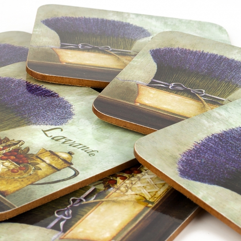 Prestieranie pod šálku levanduľa 10x10cm