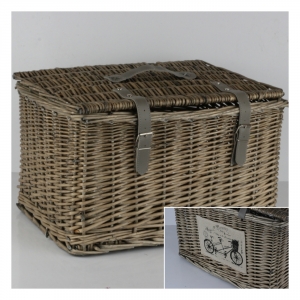 Prútené truhlice dvojbicykel 45x30x34cm