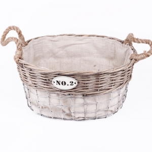 Prútené koše set 3ks-42 cm, 36 cm a 30cm - Vyradenie dek4741