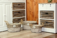 Prútené koše set 3ks-42 cm, 36 cm a 30cm - Vyradenie dek4741