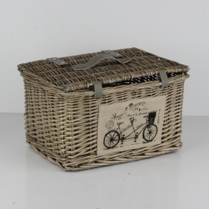 Prútené truhlice dvojbicykel 37x32x28cm