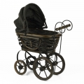 Prútený kočík pre bábiky 72x30x57cm