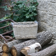 Prútený kôš hranatý malý 36 cm