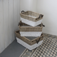 Prútený kôš hranatý (3 ks) 35/40/47 cm