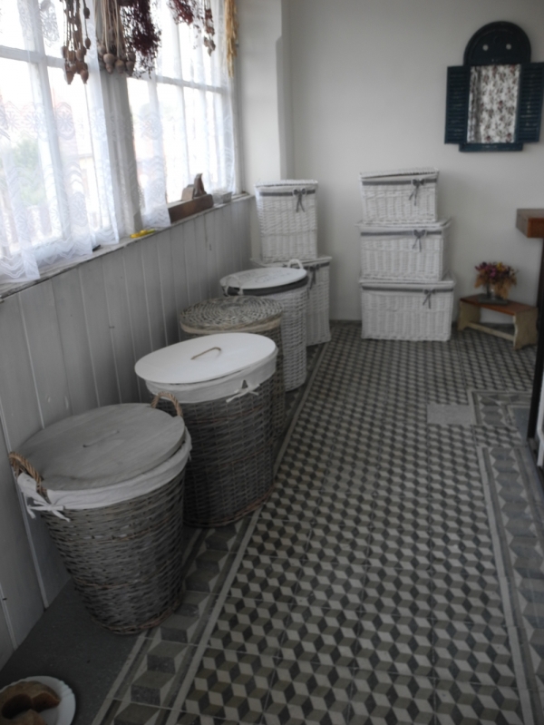 Prútený kôš na bielizeň 46x38x27cm