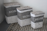 Prútený kôš na bielizeň s vekom HOME 58cm