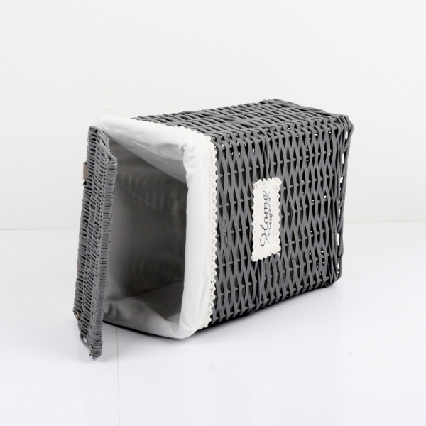 Prútený kôš na bielizeň šedý 42x32x24cm II.akosť