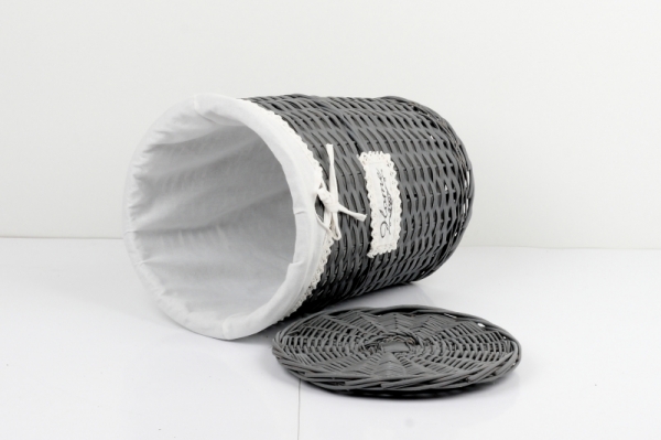 Prútený kôš na bielizeň tmavý HOME 40cm