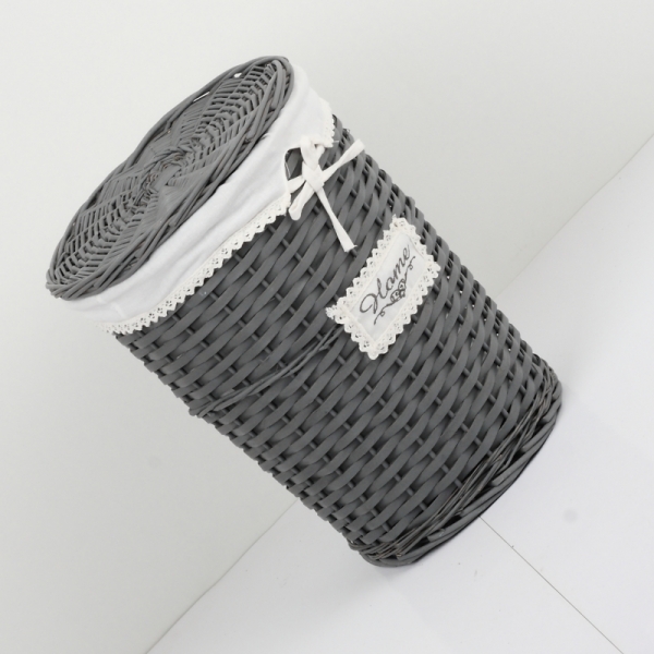 Prútený kôš na bielizeň tmavý HOME 40cm