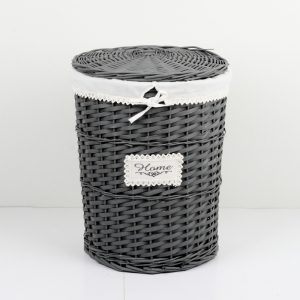Prútený kôš na bielizeň tmavý HOME 49cm