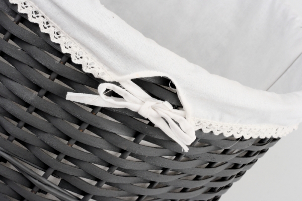 Prútený kôš na bielizeň tmavý HOME 58cm