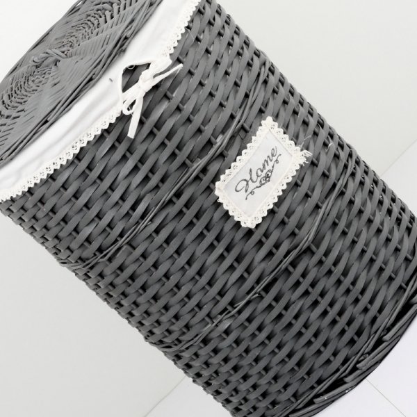 Prútený kôš na bielizeň tmavý HOME 58cm