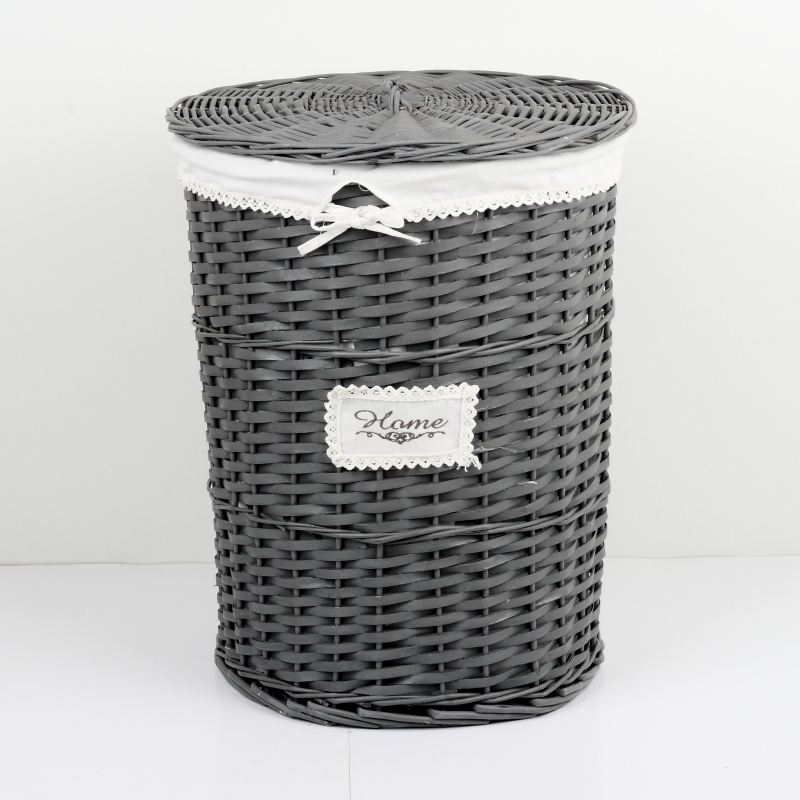 Prútený kôš na bielizeň tmavý HOME 58cm