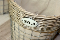 Prútený kôš na vianočný stromček s číslom vysoký malý 30x31cm