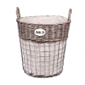 Prútený kôš s číslom vysoký stredný 34x36cm