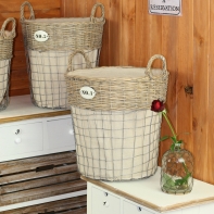 Prútený kôš s číslom vysoký stredný 34x36cm