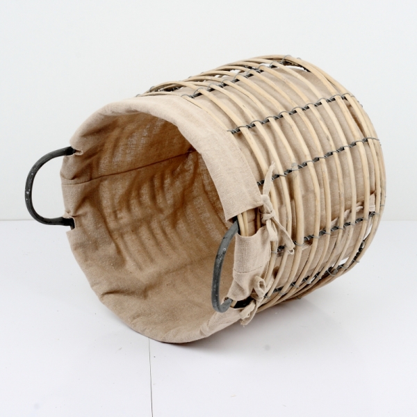 Prútený kôš s látkou 30x37cm