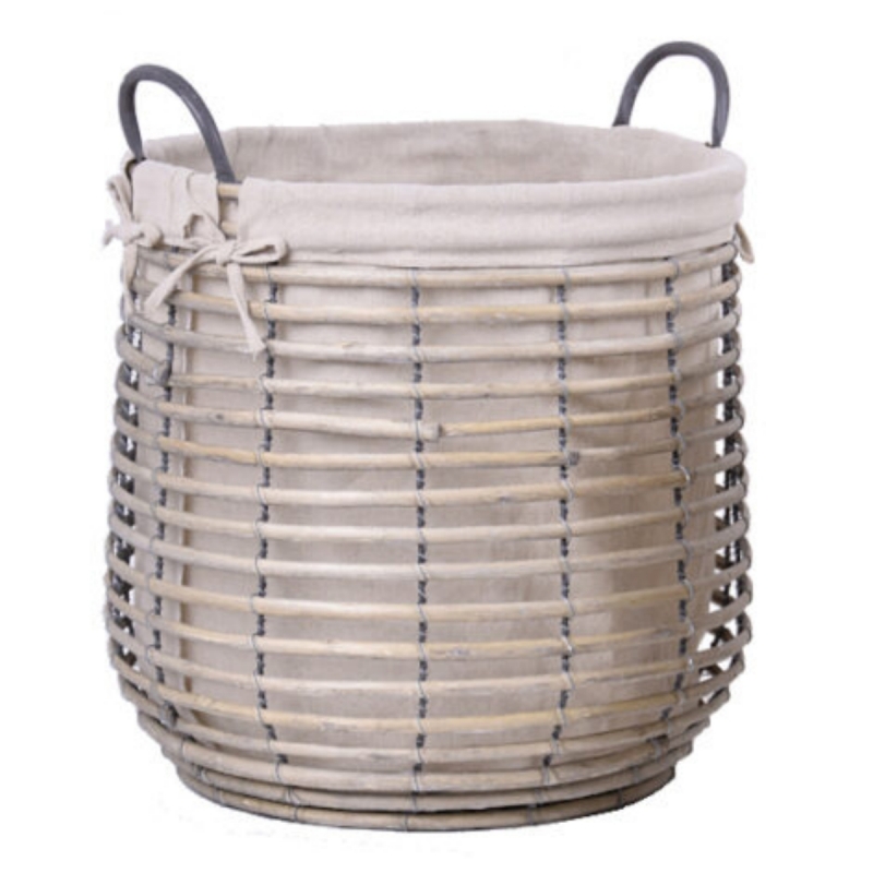 Prútený kôš s látkou 37x40cm