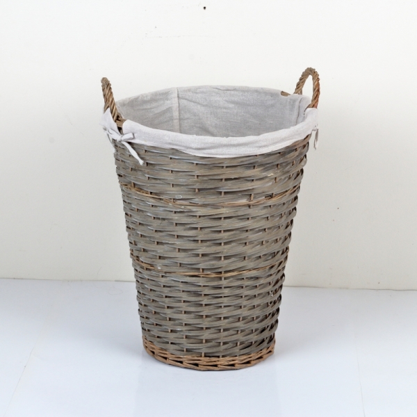 Prútený kôš s látkovým poťahom 47x45x61cm