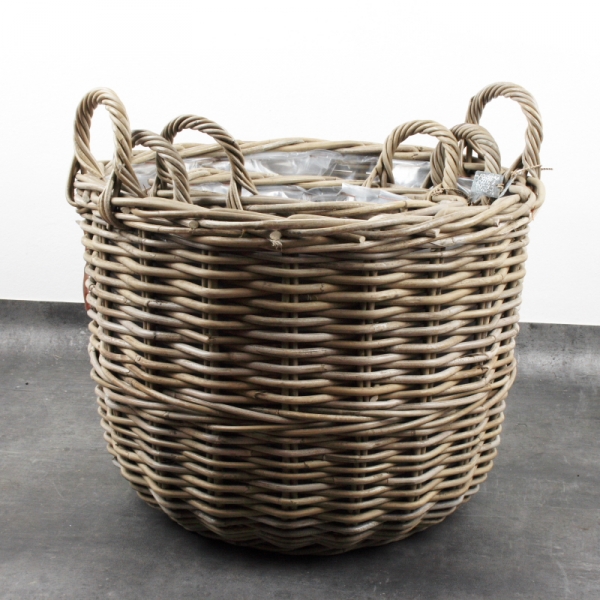 Prútený kôš s ušami na vianočný stromček 46cm