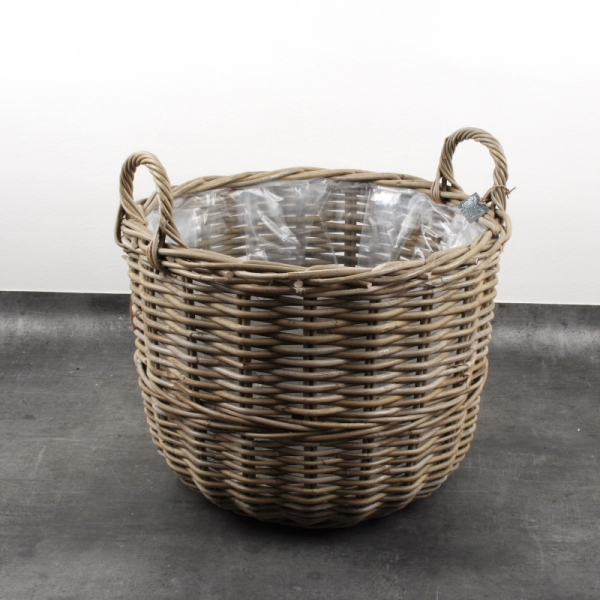 Prútený kôš s ušami na vianočný stromček 46cm