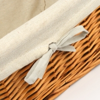 Prútený košík látka 29x14x23cm