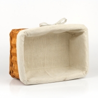 Prútený košík látka 29x14x23cm