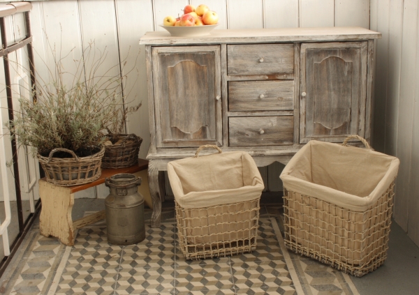 Prútený stojan na časopisy 44x35x17cm