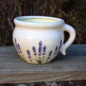 Provence dekorácia kvetináč s levanduľou