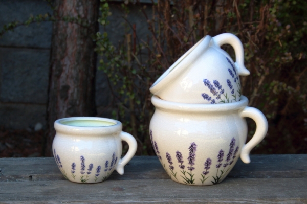 Provence dekorácia kvetináč s levanduľou