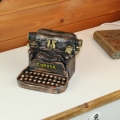 Písací stroj retro - pokladnička 16x17 cm