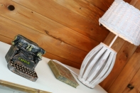 Písací stroj retro - pokladnička 16x17 cm