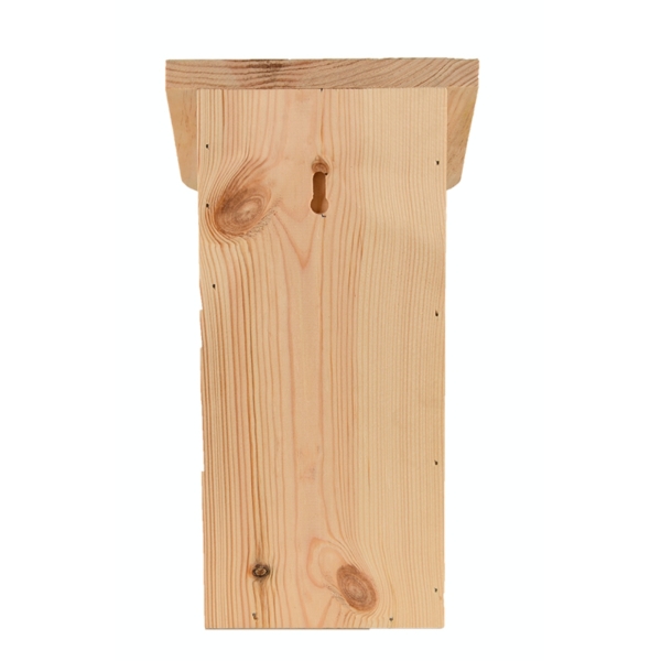 Vtáčia búdka 15x15x28cm, prírodná/zelená