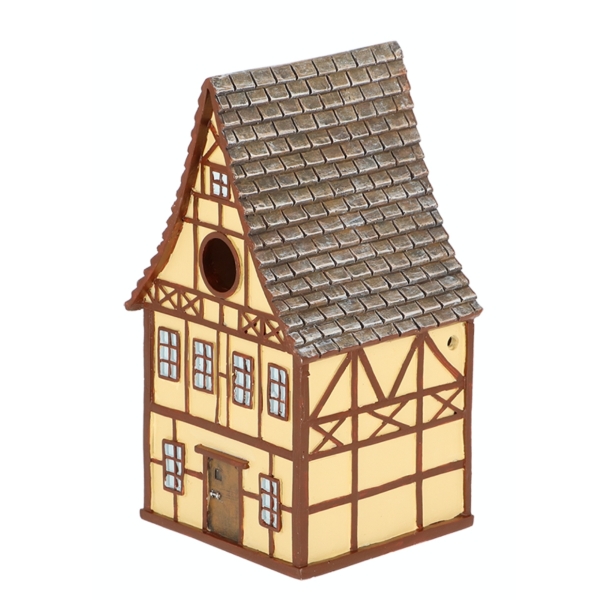 Vtáčia búdka FRAMING HOUSE žltá 25cm