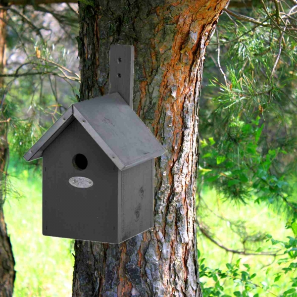 Vtáčia búdka pre sýkorky tmavá
