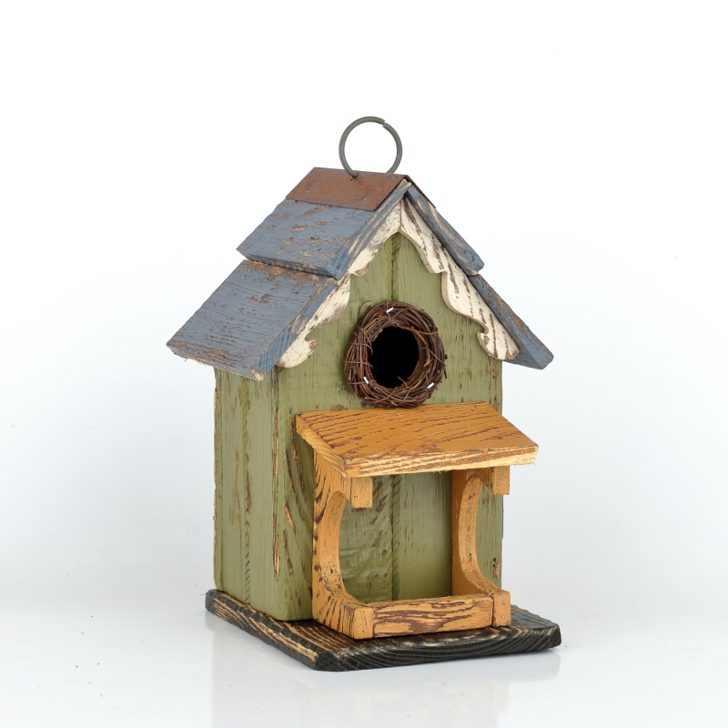 Vtáčia búdka s prístreškom