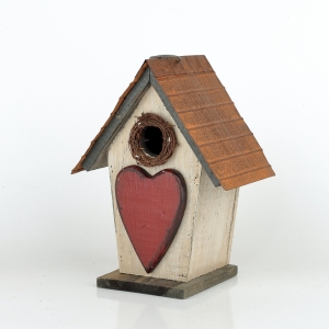 Vtáčia búdka so srdcom