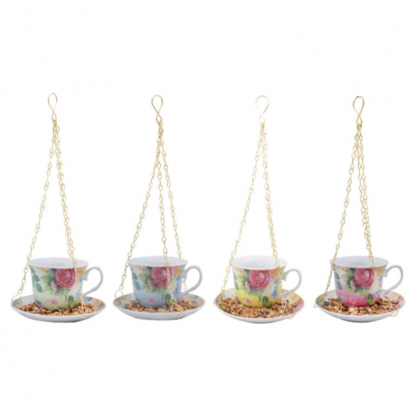 Vtáčie krmítko do záhrady hrnček zelený