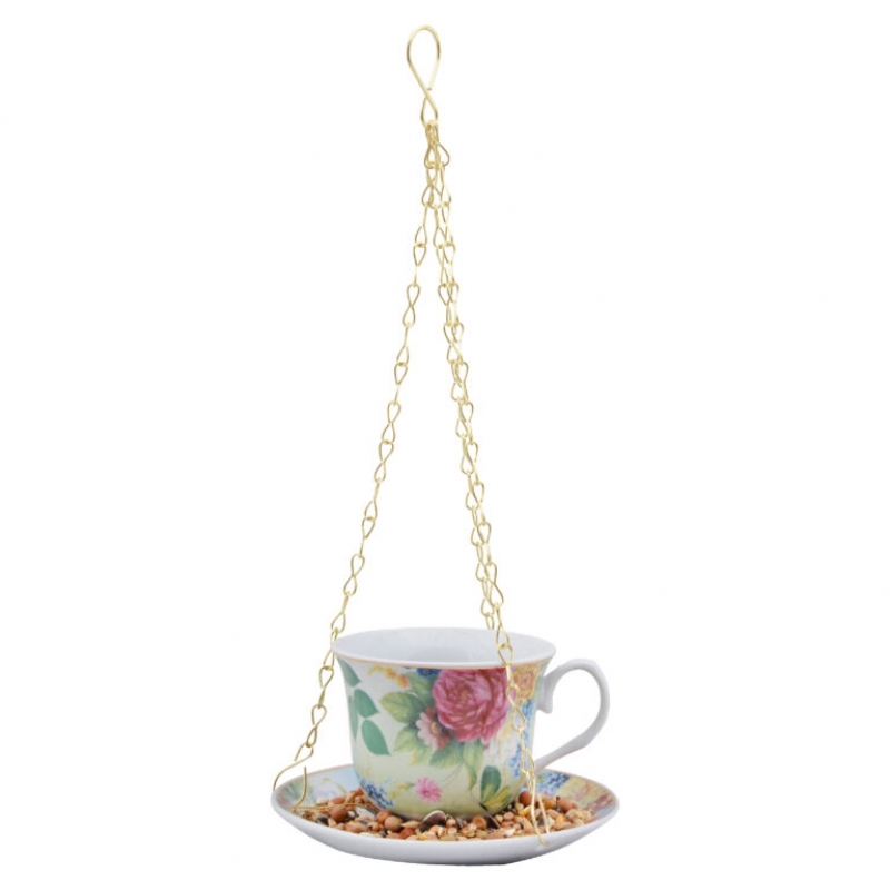 Vtáčie krmítko do záhrady hrnček zelený