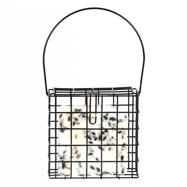 Vtáčie krmítko pre vonkajšie vtáctvo na loj čierne