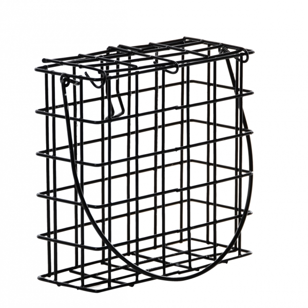 Vtáčie krmítko pre vonkajšie vtáctvo na loj čierne