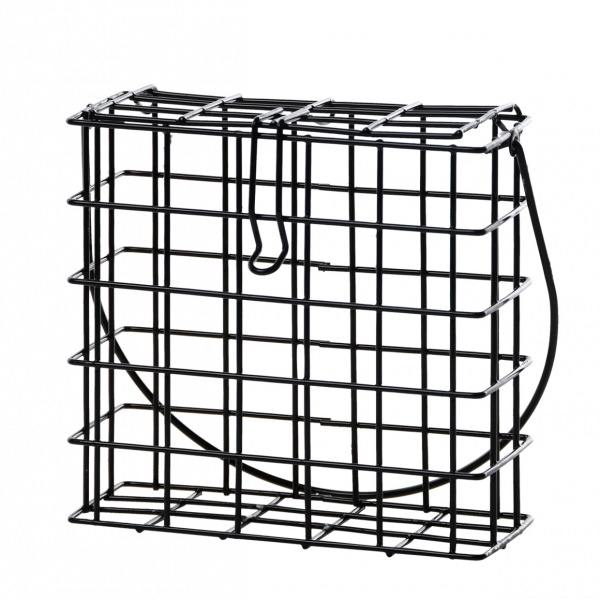 Vtáčie krmítko pre vonkajšie vtáctvo na loj čierne