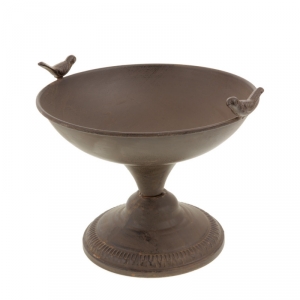 Vtáčie pítko do záhrady kovove