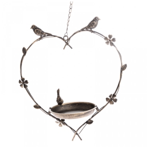 Vtáčie pítko so závesom srdca