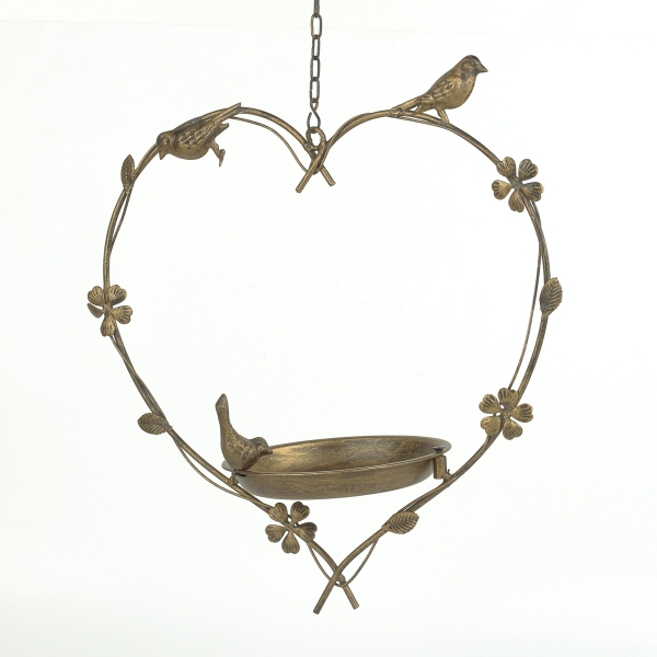 Vtáčie pítko so závesom srdca