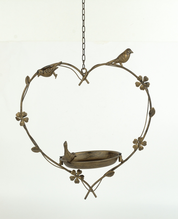 Vtáčie pítko so závesom srdca