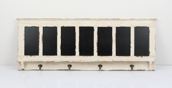 Rám s tabuľkami na písanie a háčiky 94,5x35,5cm