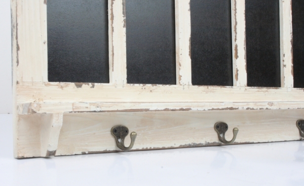 Rám s tabuľkami na písanie a háčiky 94,5x35,5cm