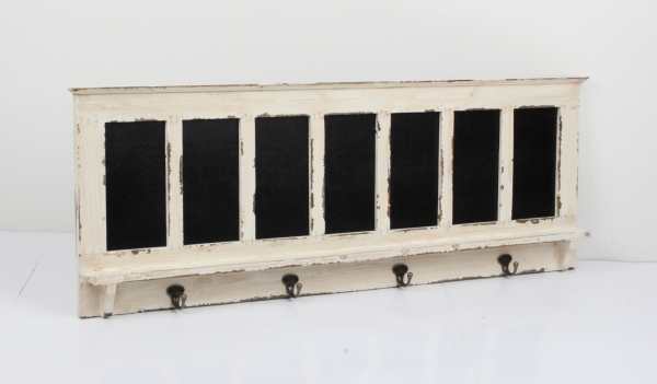 Rám s tabuľkami na písanie a háčiky 94,5x35,5cm